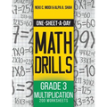 One-Sheet-A-Day Math Drills: Grade 3 Multiplication - 200 Worksheets (Book 7 of 24) - Paperback
