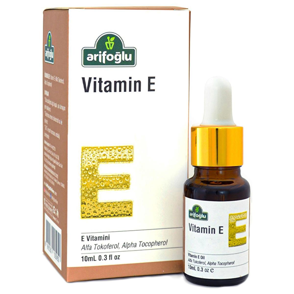 Arifoğlu Natural Vitamin E Oil 10ml - Antioxidant Supplement & Skincare
