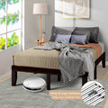 14 Inch Full Size Wood Platform Bed Frame with Wood Slat Support
