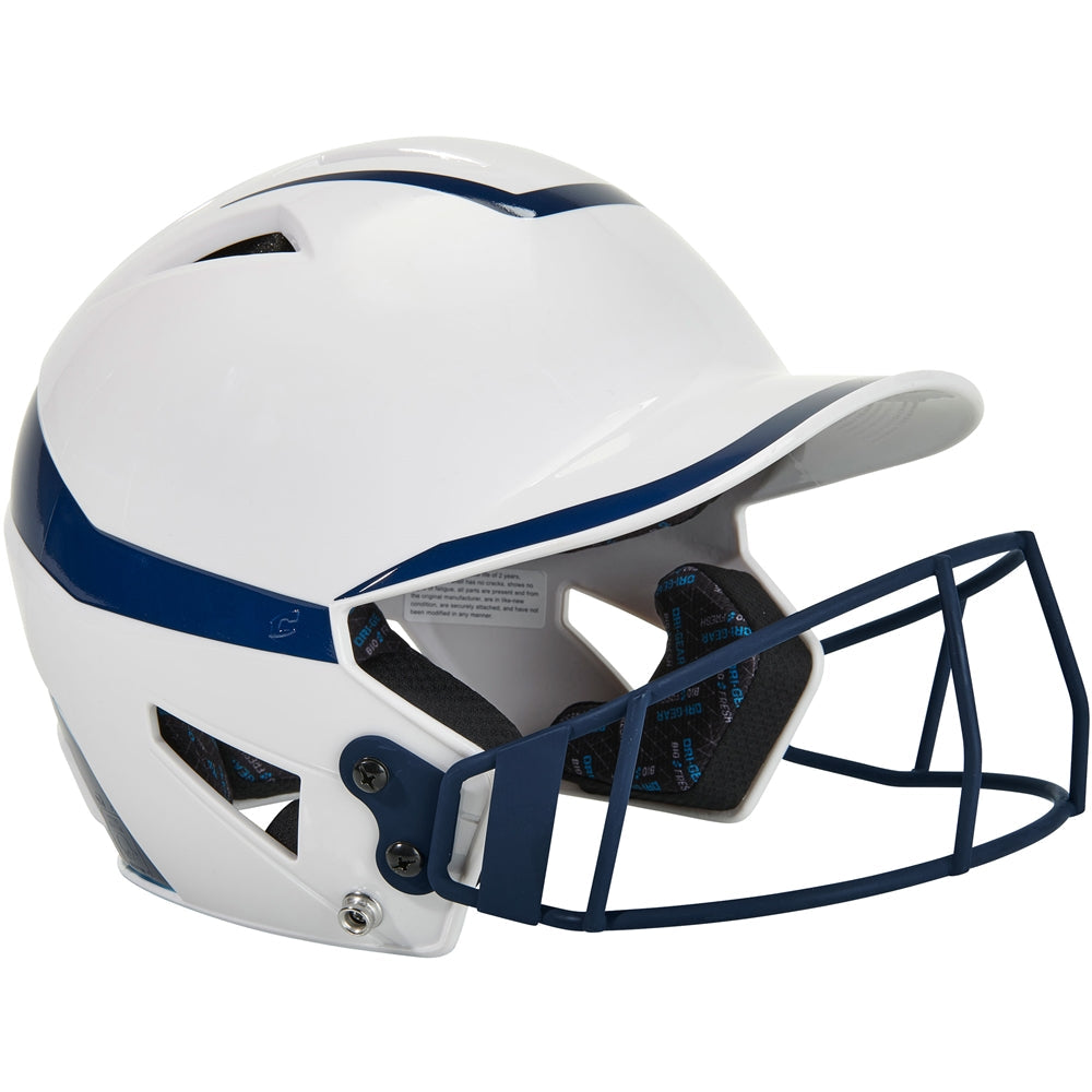 TWO-TONE SOFTBALL HELMET W/MASK
