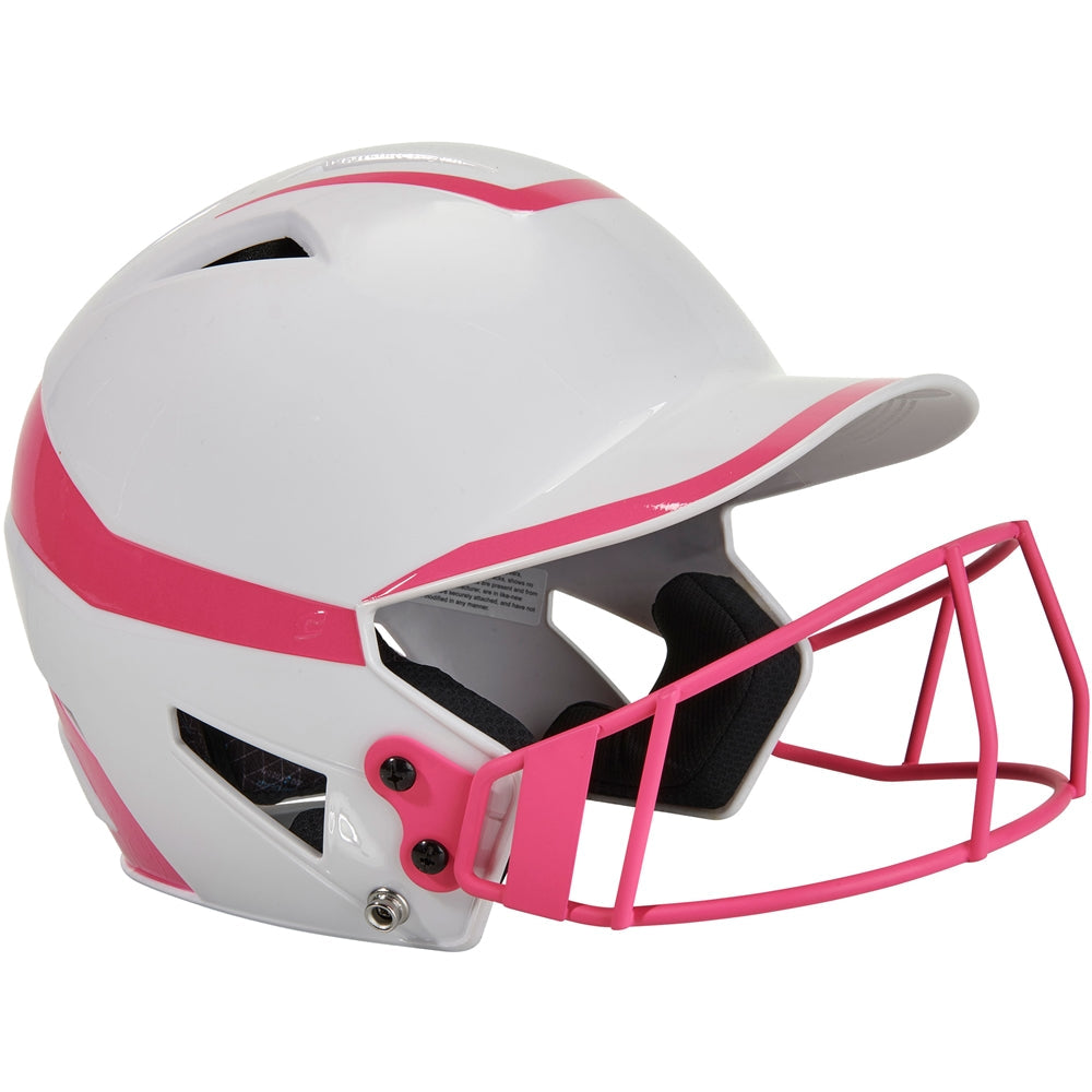TWO-TONE SOFTBALL HELMET W/MASK