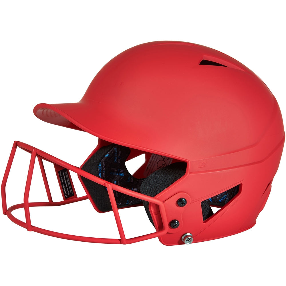 HX MATTE SOFTBALL HELMET W/FACEMASK