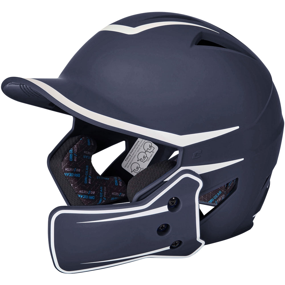 CHAMPRO BASEBALL HX LEGEND PLUS 2-TONE BSBLL HELMET WITH FLAP
