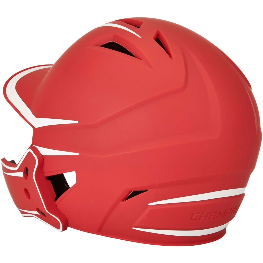 CHAMPRO BASEBALL HX LEGEND PLUS 2-TONE BSBLL HELMET WITH FLAP