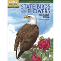 State Birds and Flowers Coloring Book - Paperback