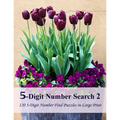 5-Digit Number Search 2: 120 5-Digit Number Find Puzzles in Large Print - Paperback