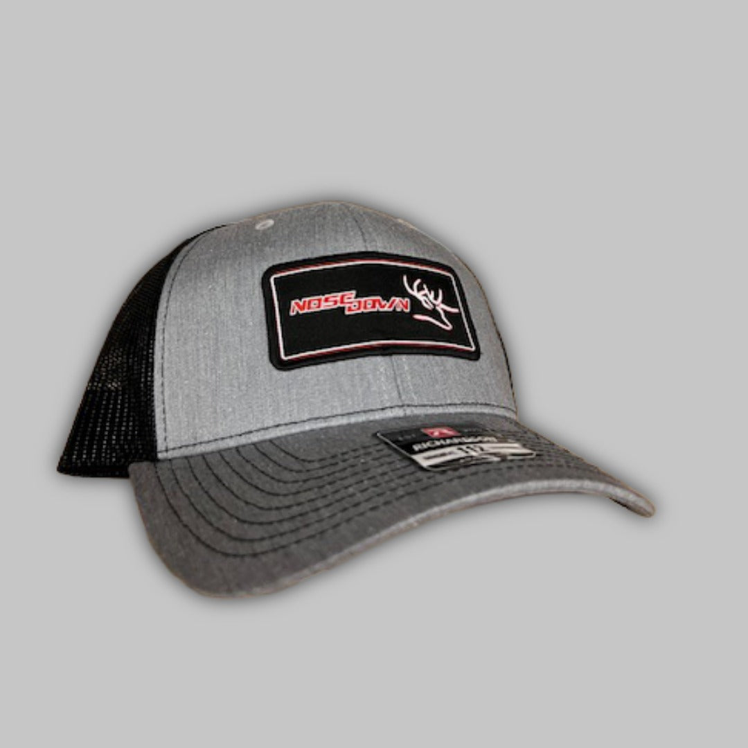 Black Red Woven Trucker Hat