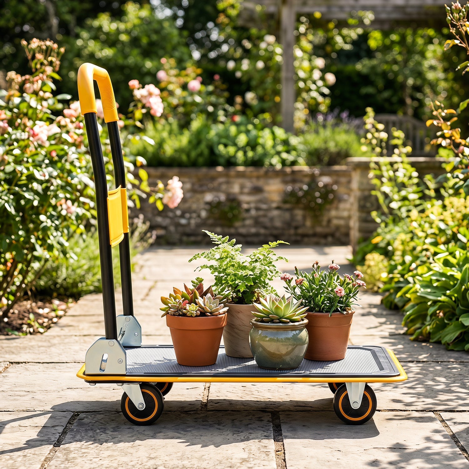 Foldable Push Cart Dolly with 560 lbs Capacity