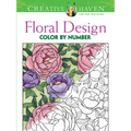 Creative Haven Floral Design Color by Number Coloring Book - Paperback