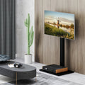 Height Adjustable Floor TV Stand with AV Shelf for 32-70 Inch TVs