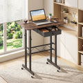 Height Adjustable Standing Desk with Wheels & Drawer