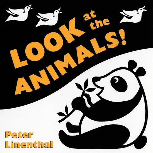 Look at the Animals: A High Contrast Board Book - Board Book