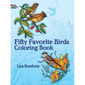 Fifty Favorite Birds Coloring Book - Paperback