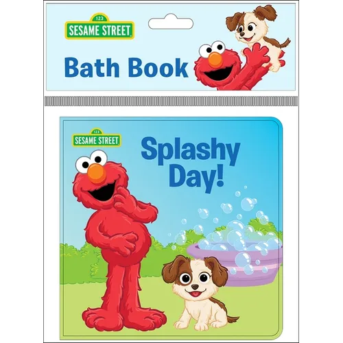 Sesame Street: Elmo's Splashy Day! Bath Book - Vinyl-bound