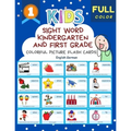 Sight Word Kindergarten and First Grade Colorful Picture Flash Cards English German: Learning to read basic vocabulary card games. Improve reading com - Paperback