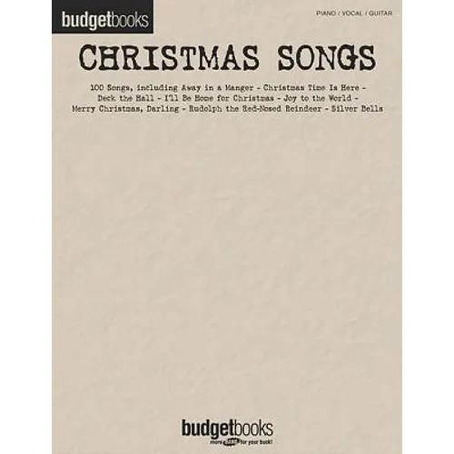 Christmas Songs: Budget Books - Paperback