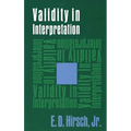 Validity in Interpretation - Paperback