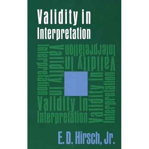 Validity in Interpretation - Paperback