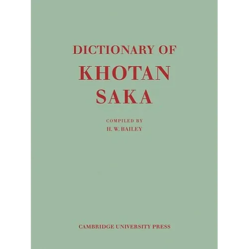 Dictionary of Khotan Saka - Paperback