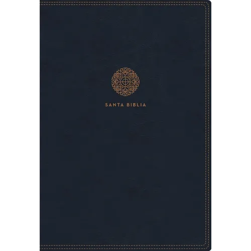 Rvr60, Santa Biblia, Letra Supergigante, Leathersoft, Azul, Con Índice Y Cierre, Comfort Print - Leather