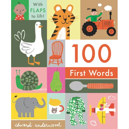 100 First Words: With Flaps to Lift - Board Book