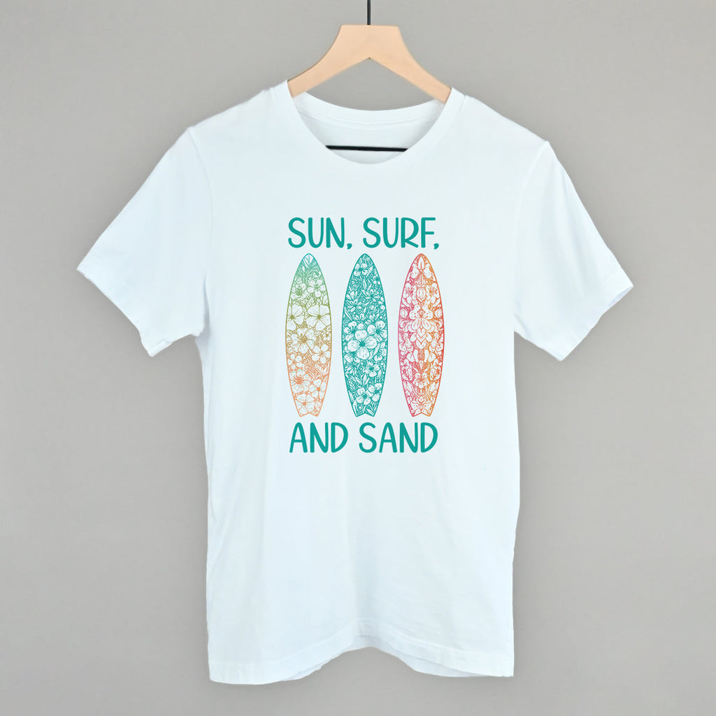 Sun, Surf, And Sand Colorful Surfboards