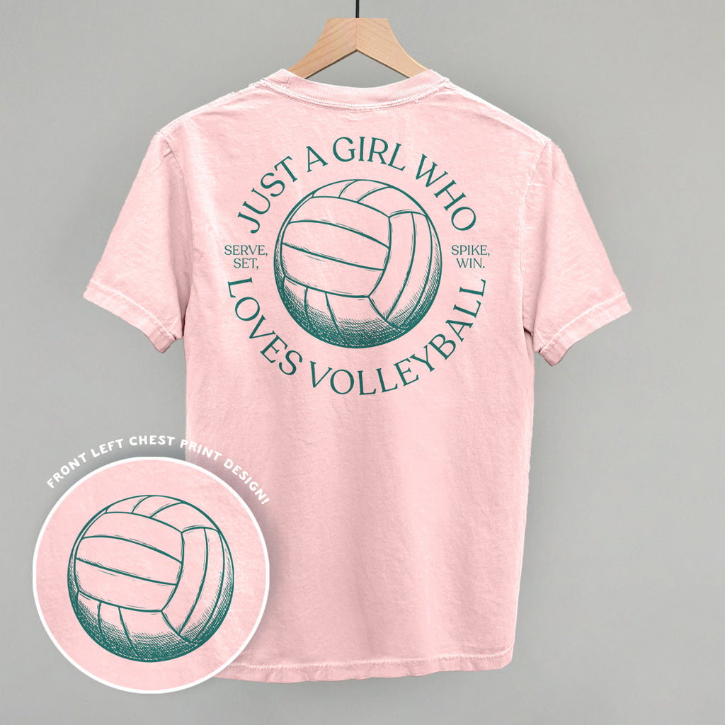 Just A Girl Who Loves Volleyball (Back Print)