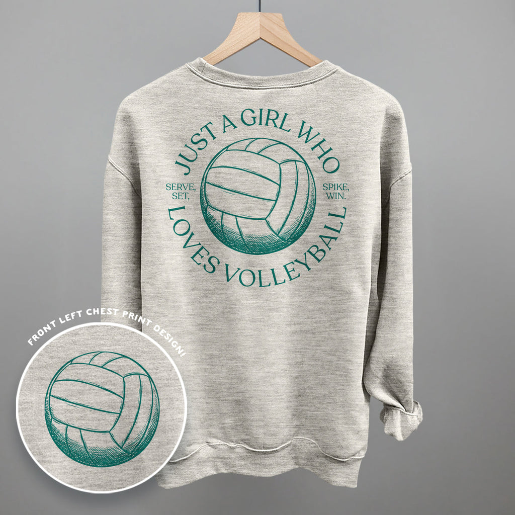 Just A Girl Who Loves Volleyball (Back Print)