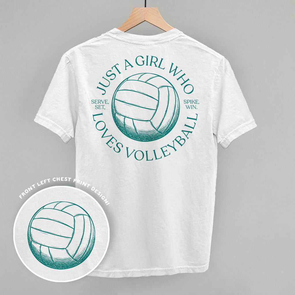 Just A Girl Who Loves Volleyball (Back Print)