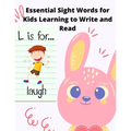 Essential Sight Words for Kids Learning to Write and Read: Learn, Trace & Practice The Most Common High Frequency Words For Kids Learning To Write & R - Paperback