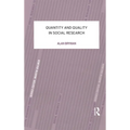 Quantity and Quality in Social Research - Paperback