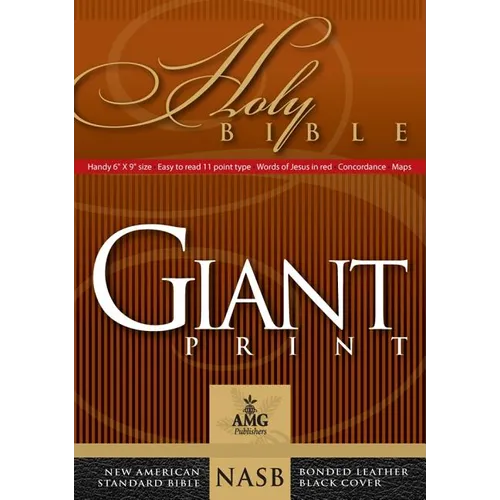 Giant Print Bible-NASB-Handy-Size - Bonded Leather