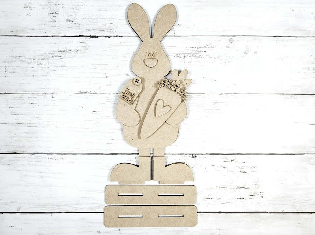 Bunny with Carrot Shelf Sitter DIY