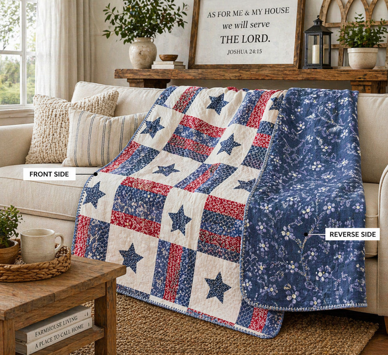 Americana Plush Throw - Stars
