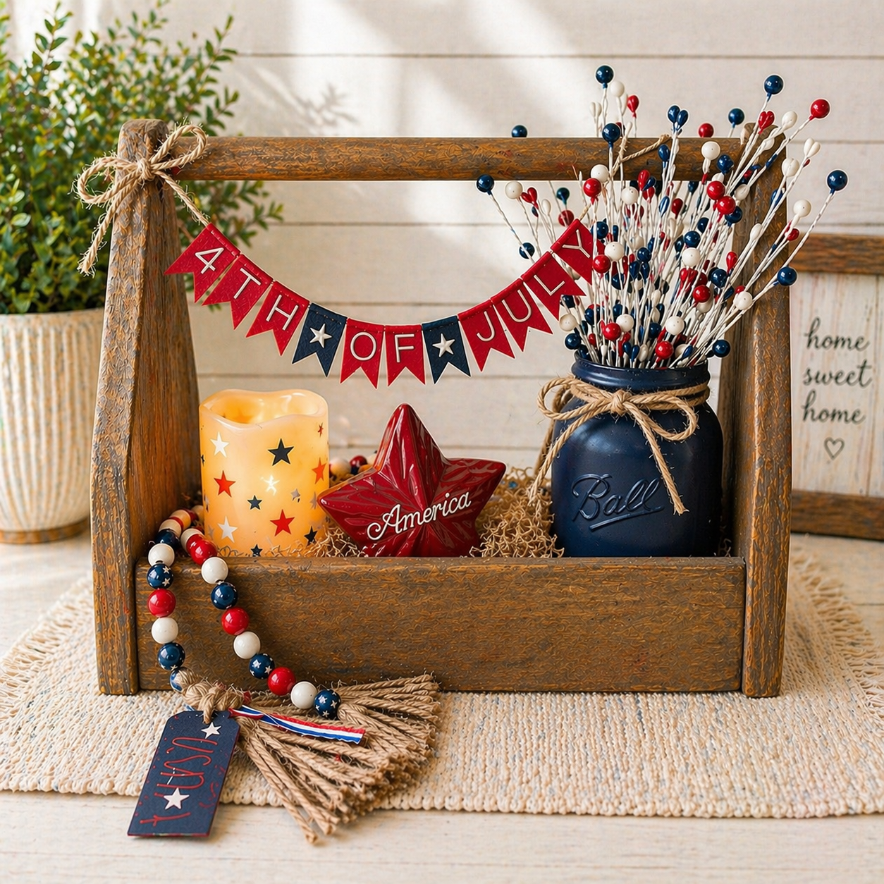 Americana Wooden Crate
