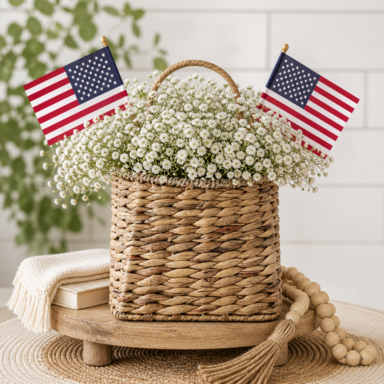 Patriotic Basket Hanger