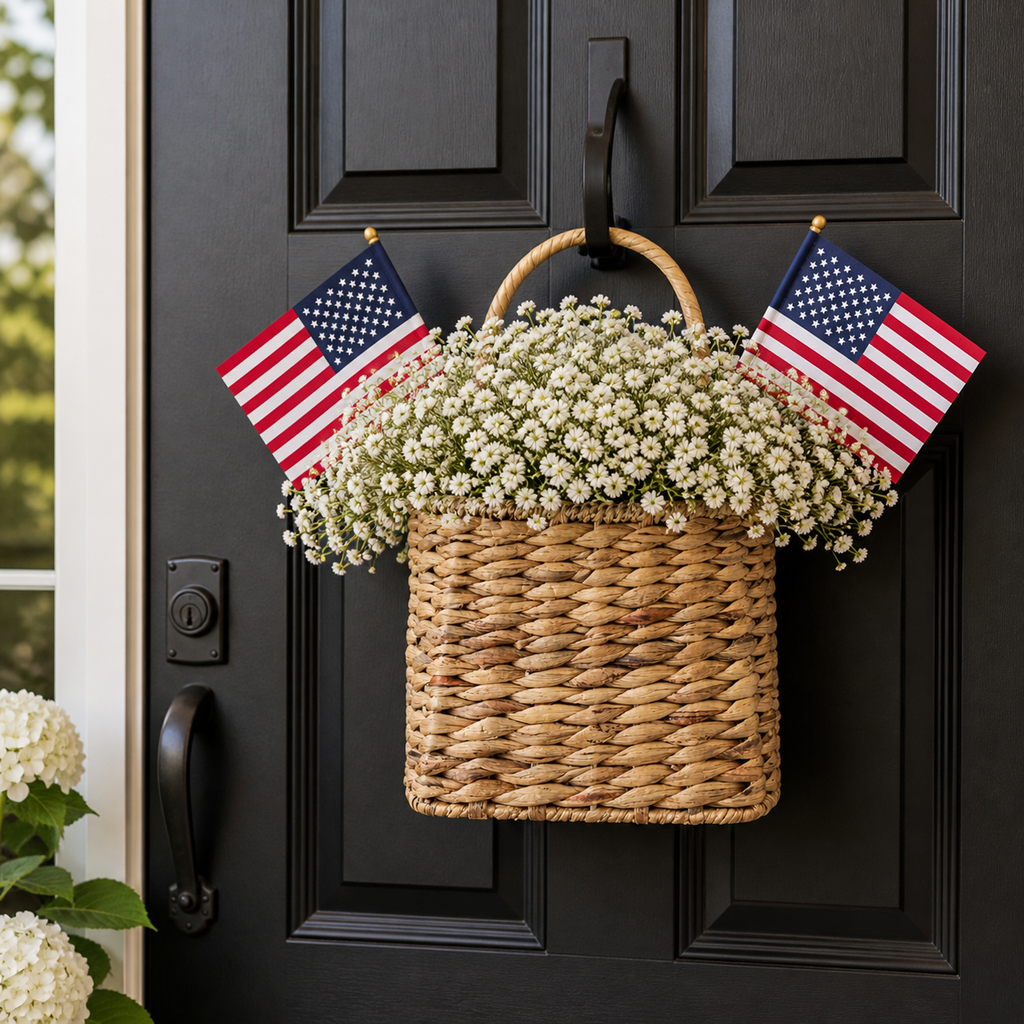 Patriotic Basket Hanger