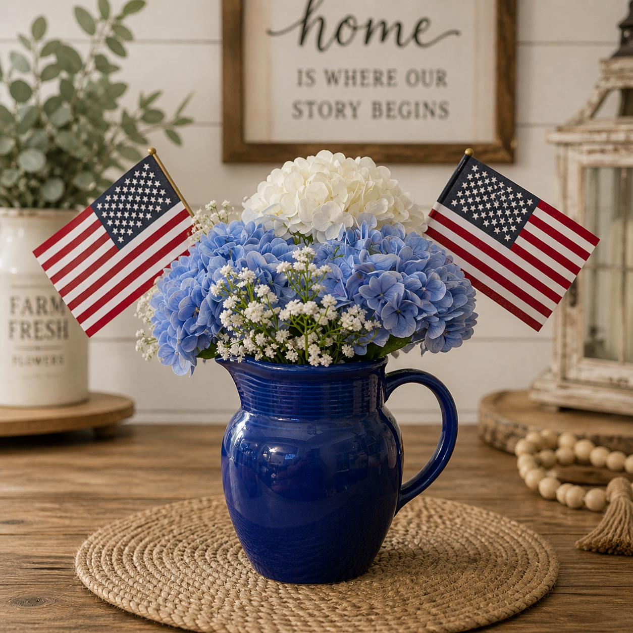 Hydrangea Pitcher