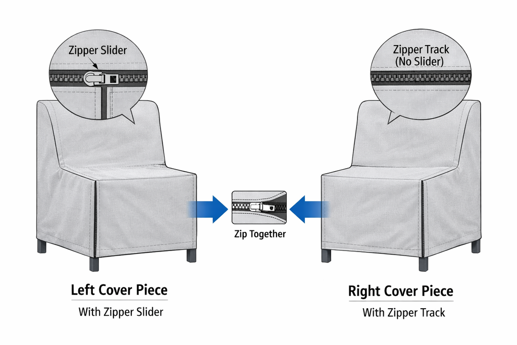 Modular Cover Sofa Right End - 88"Wx40"Dx18"H
- Mercury
