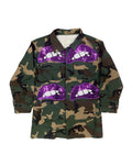 Camouflage Sequins Lips Jacket