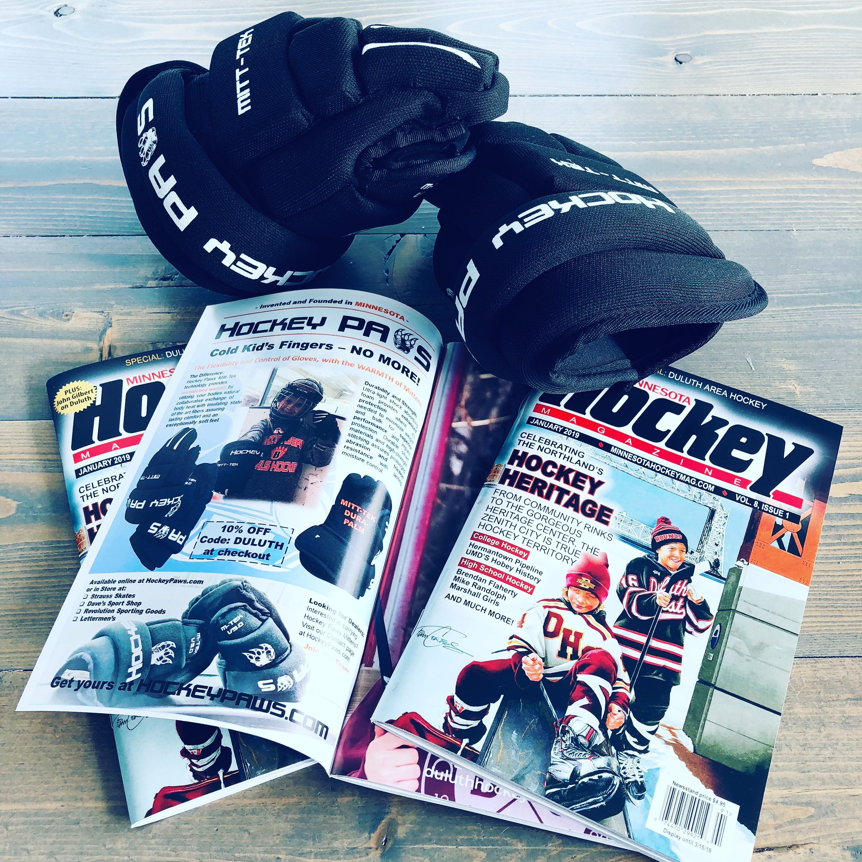 Hockey Paws Mittens