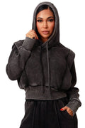 Crop Hoodie And Wide Leg SweatSuit