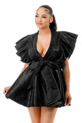 Black or White Wrap Dress