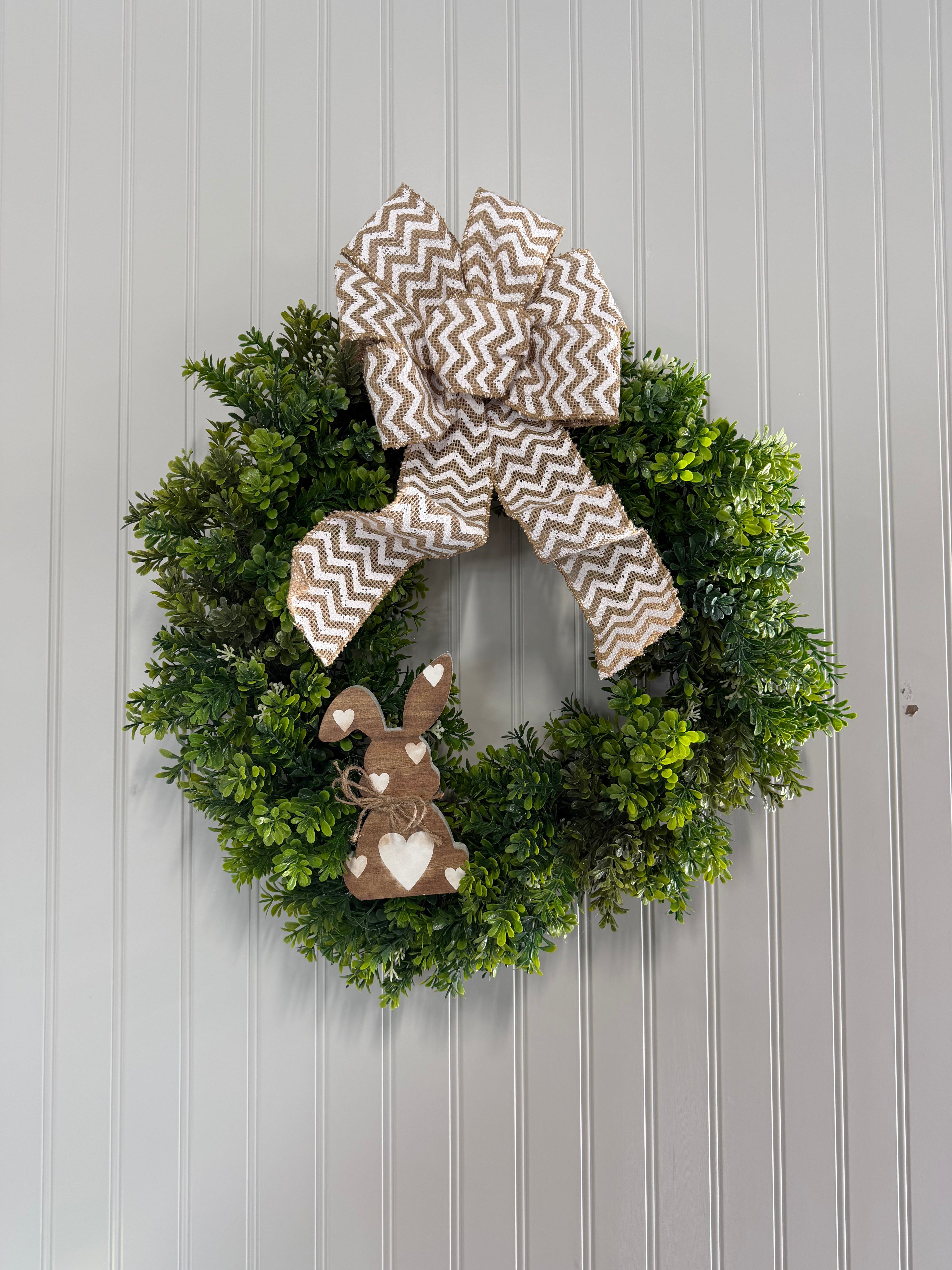 Heart Bunny Wreath