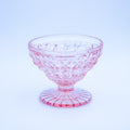 Jeannette Glass Pink Buttons and Bows Sherbet Bowl 3½"