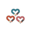 Designer Stickers - Pencil Heart Set - Pack of 3