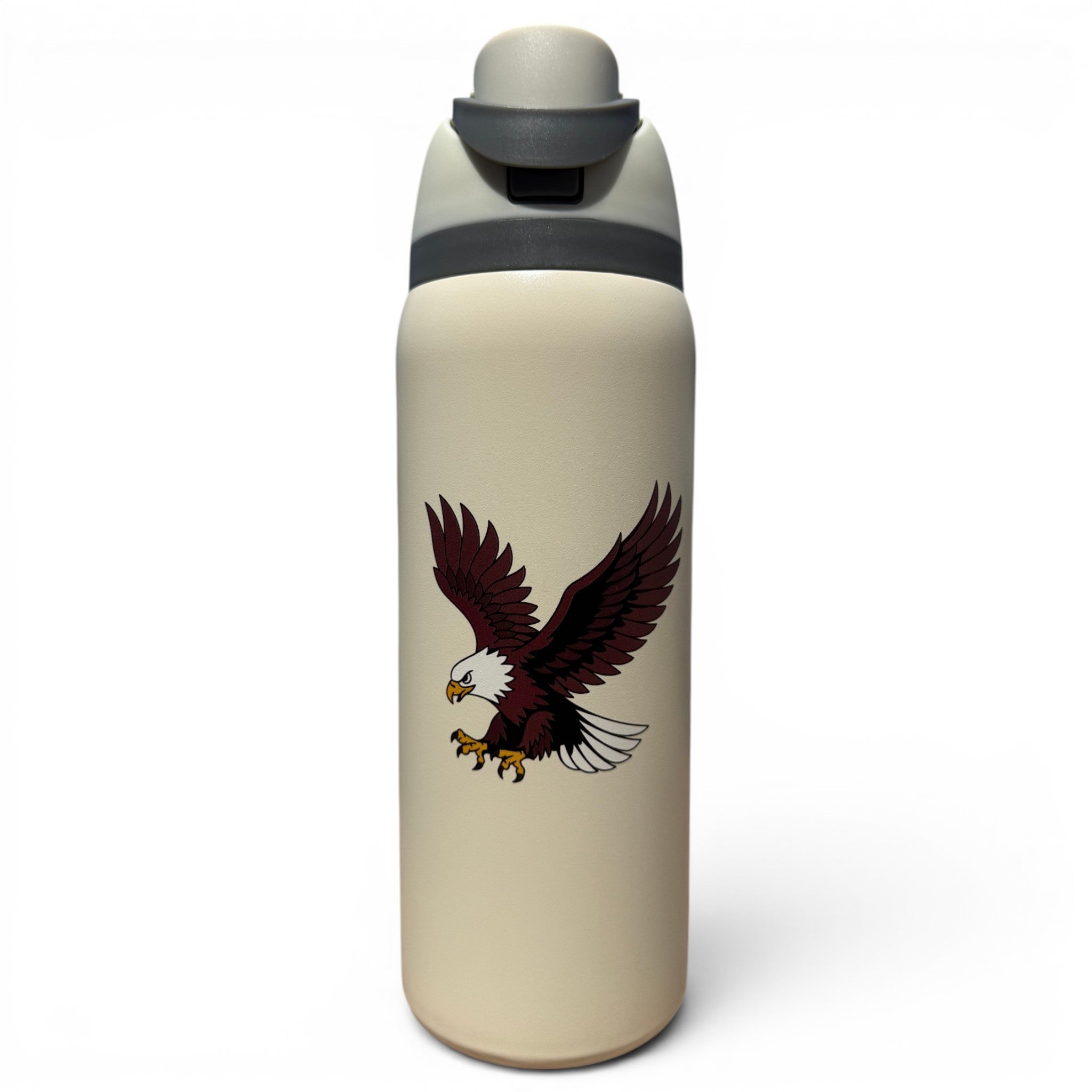 Freedom Flight Hydration Bottle | 32oz Insulated Stainless Steel | Flip Straw Lid w/ Handle | Eagle