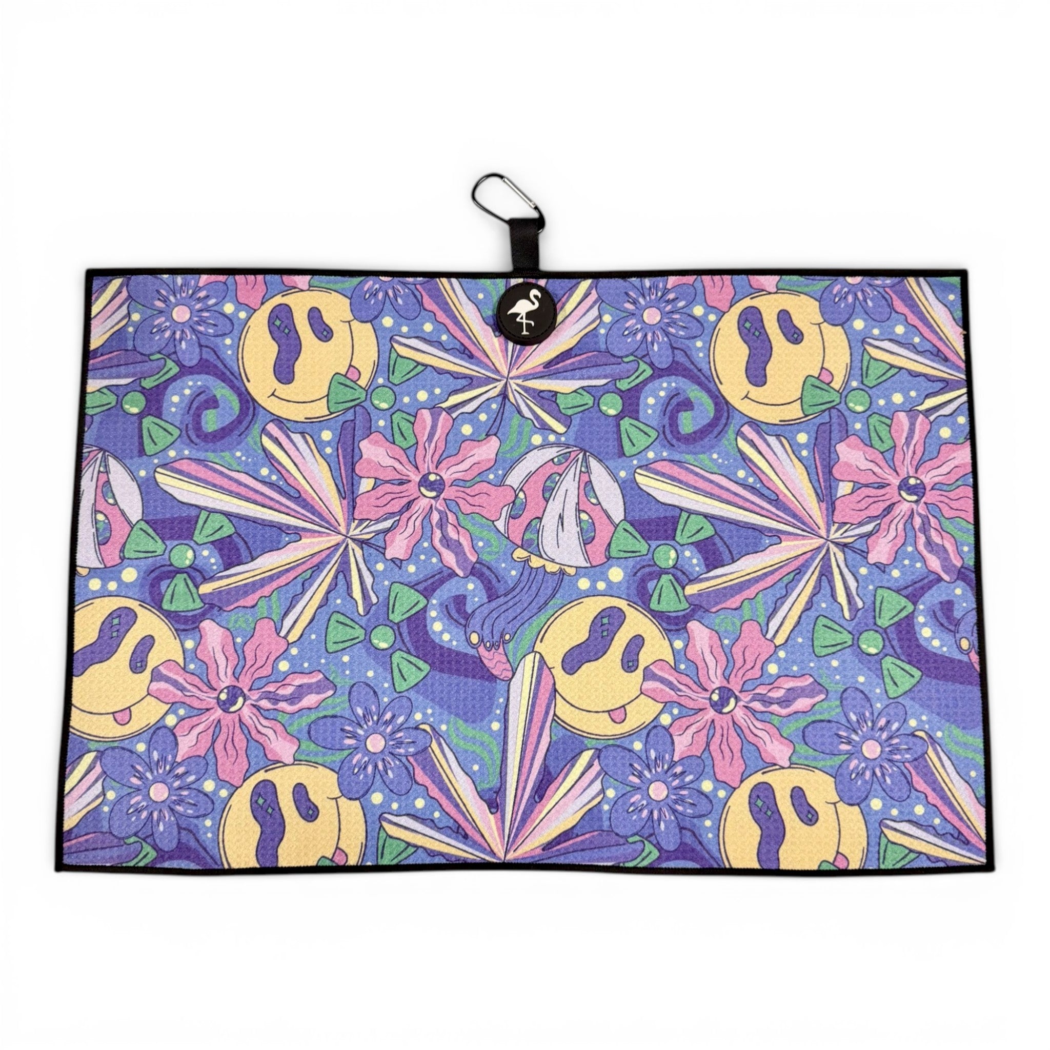 Purple Haze Golf Towel | Premium Double-Sided Microfiber | Heavy-Duty Magnetic Towel with Carabiner Clip | 24 x 16 in