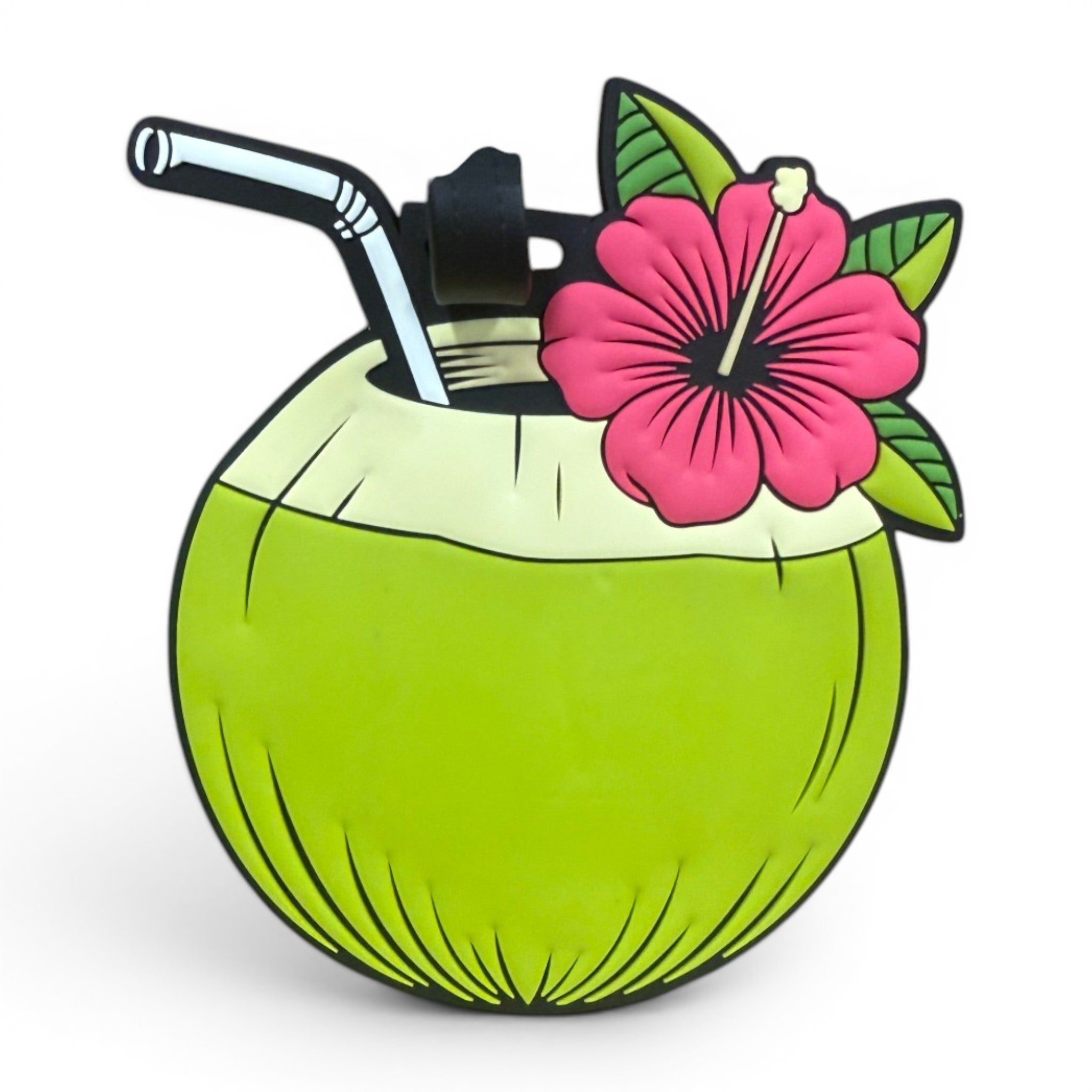 Coconut Cocktail Clip-On Tag | Multi-Use Bag Tag, Travel Tag, Golf Accessory