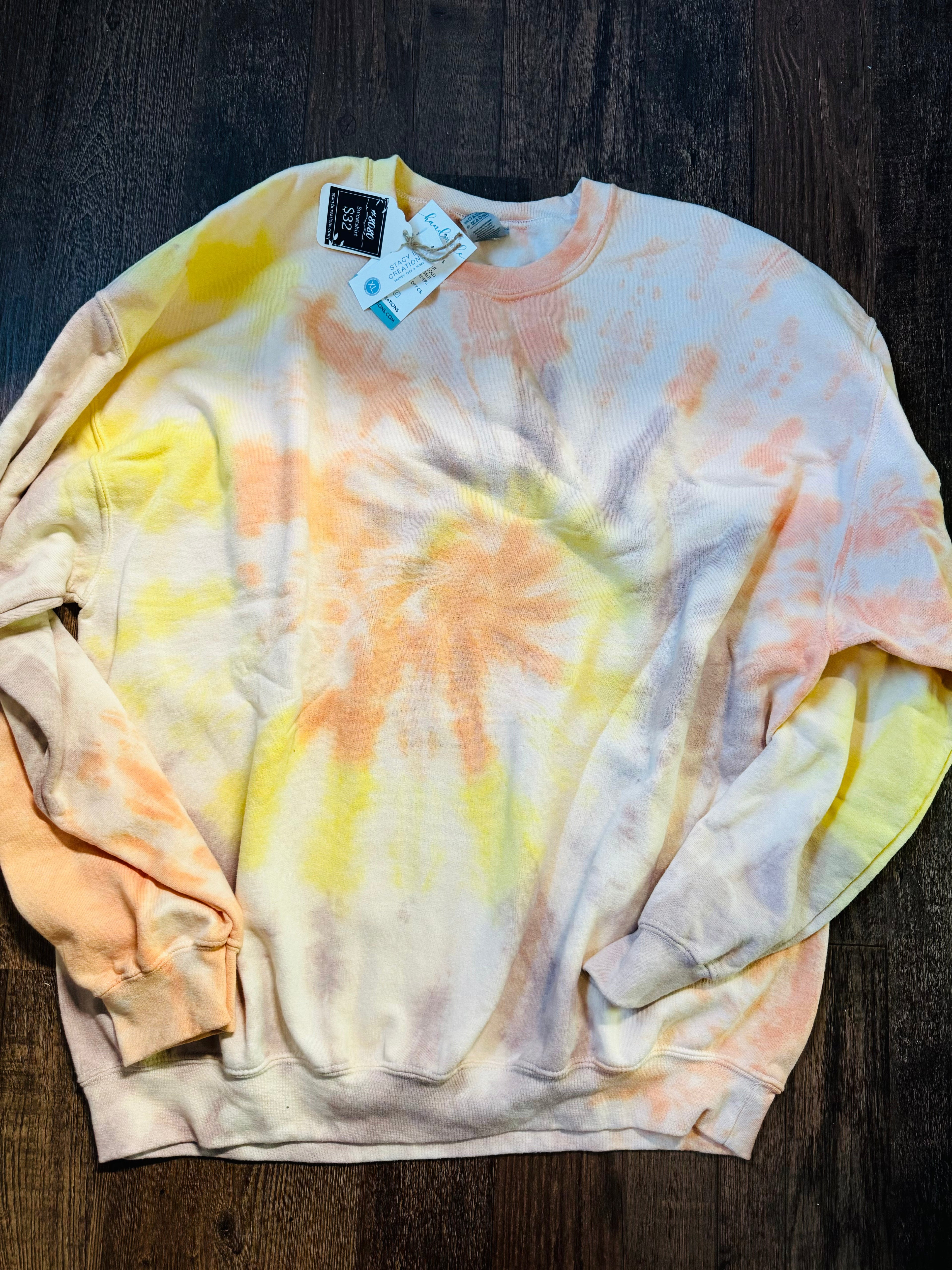 Candy Corn Tie Dye Sweatshirt